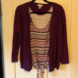 Matching set! Tank and cardigan!